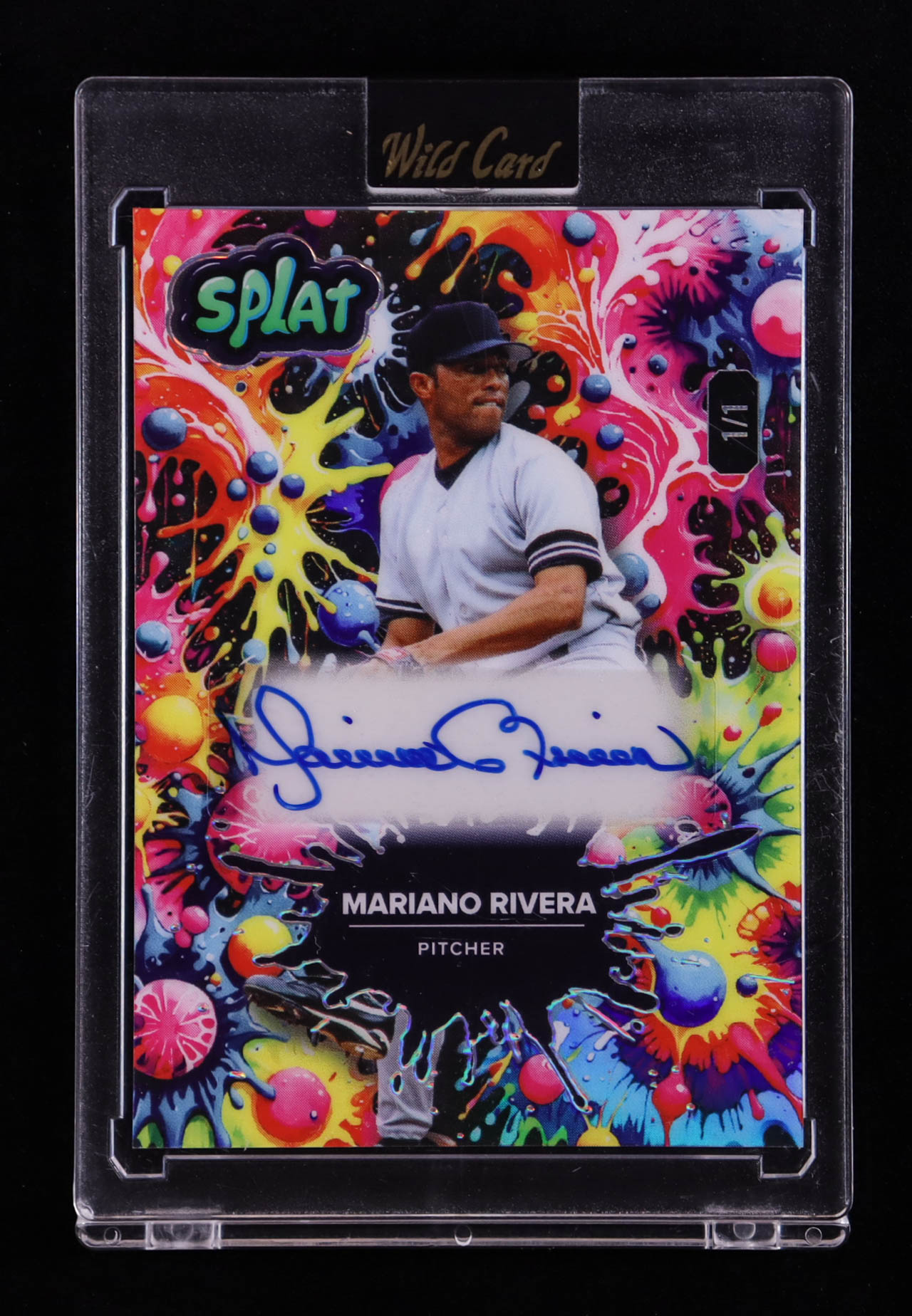 Mariano Rivera 2024 Wild Card Splat Auto #SBTIE01-MRA #1/1 at PristineAuction.com Mariano Rivera 2024 Wild Card Splat Auto #SBTIE01-MRA #1/1 at PristineAuction.com