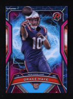 Drake Maye 2024 Topps Resurgence Sky Blue and Pink Shock #164 RC at PristineAuction.com