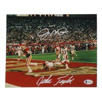 Joe Montana & John Taylor Signed 49ers 8x10 Photo (Beckett) at PristineAuction.com