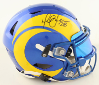 Marshall Faulk Signed Rams Full-Size Authentic On-Field SpeedFlex Helmet With Visor (Beckett) at PristineAuction.com