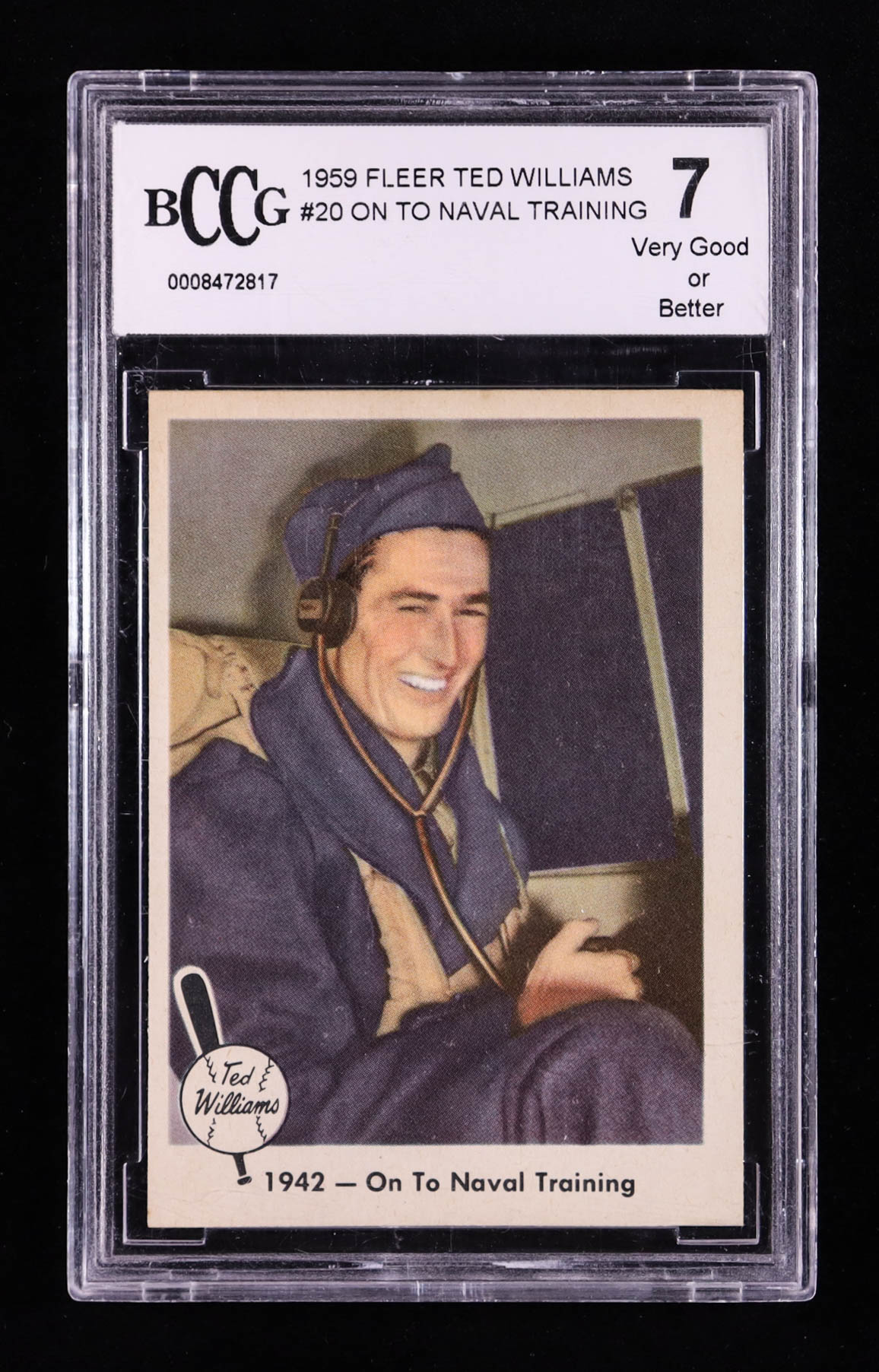 Ted Williams 1959 Fleer 1942 On To Naval Training #20 (BCCG 7) at PristineAuction.com Ted Williams 1959 Fleer 1942 On To Naval Training #20 (BCCG 7) at PristineAuction.com