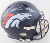 Patrick Surtain II Signed Broncos Full-Size Authentic On-Field Speed Helmet Inscribed "24' DPOY" (Fanatics) at PristineAuction.com