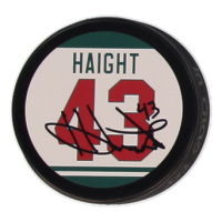 Hunter Haight Signed Wild Logo Hockey Puck (JSA) at PristineAuction.com