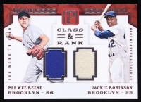 Jackie Robinson / Pee Wee Reese 2016 Panini Pantheon Class and Rank Dual Materials #11 #14/49 at PristineAuction.com