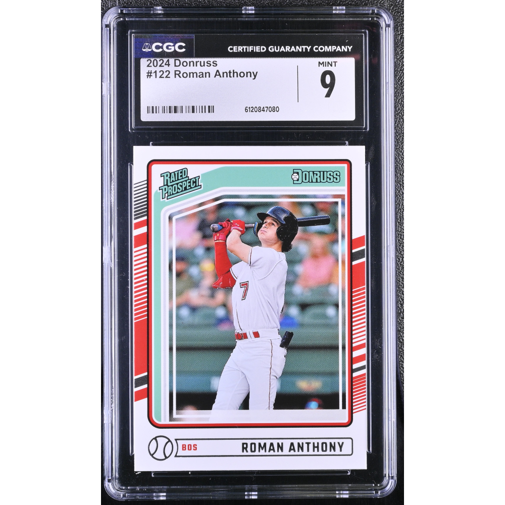 Roman Anthony 2024 Donruss #122 RC (CGC 9) at PristineAuction.com
