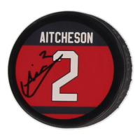 Kashawn Aitcheson Signed Team Canada Logo Hockey Puck (JSA) at PristineAuction.com