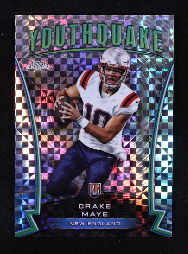 Drake Maye 2024 Topps Chrome Youthquake X-Fractors #Y2 RC at PristineAuction.com Drake Maye 2024 Topps Chrome Youthquake X-Fractors #Y2 RC at PristineAuction.com