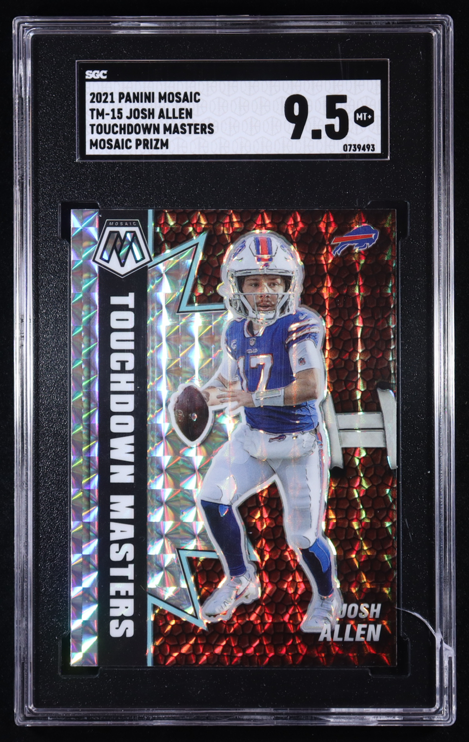 Josh Allen 2021 Panini Mosaic Touchdown Masters Mosaic #15 (SGC 9.5) at PristineAuction.com Josh Allen 2021 Panini Mosaic Touchdown Masters Mosaic #15 (SGC 9.5) at PristineAuction.com