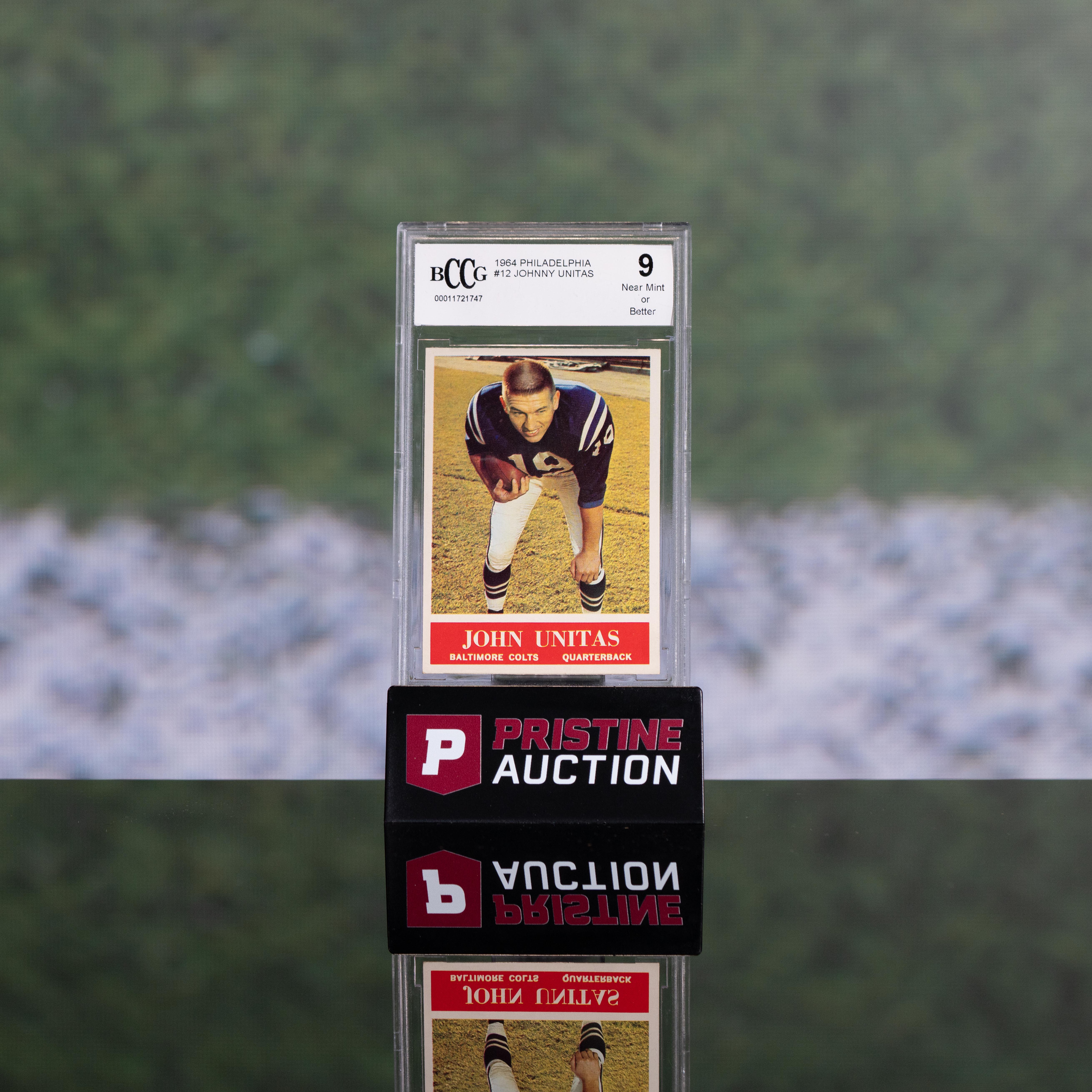 Johnny Unitas 1964 Philadelphia #12 (BCCG 9) at PristineAuction.com Johnny Unitas 1964 Philadelphia #12 (BCCG 9) at PristineAuction.com