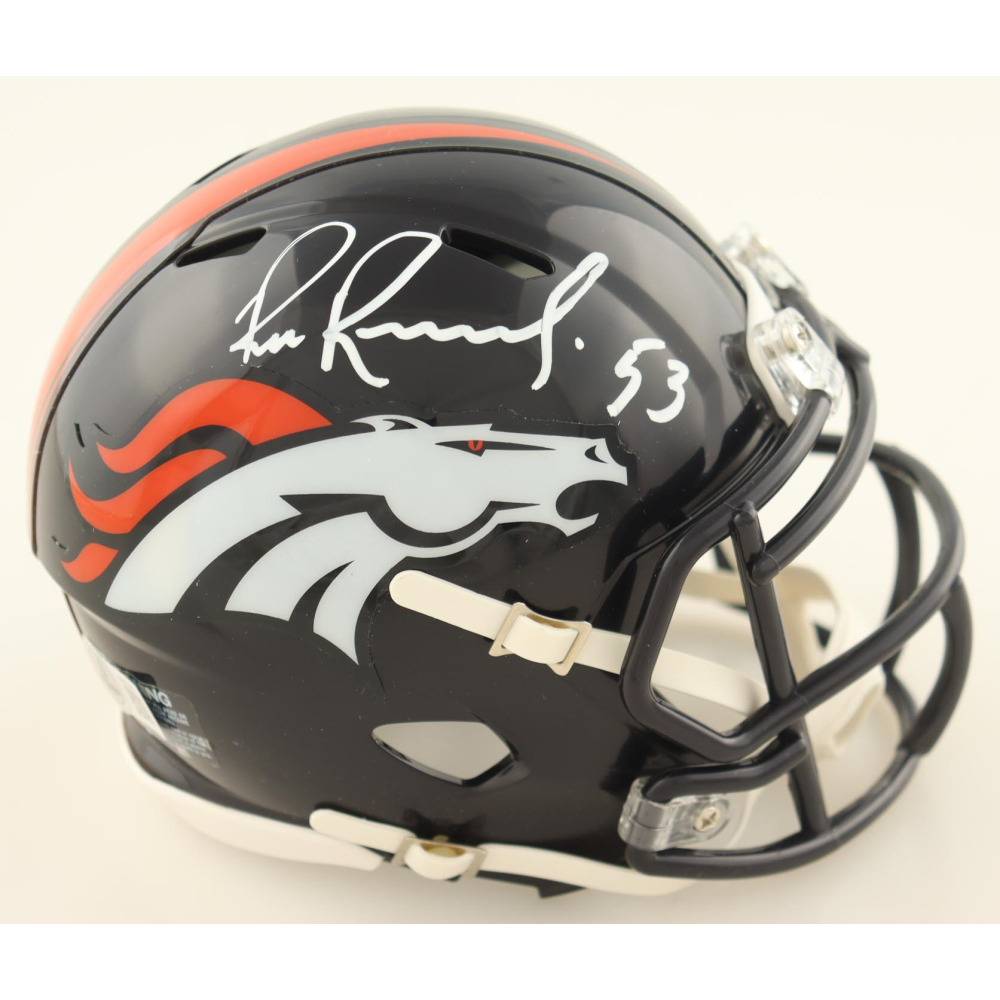 Bill Romanowski Signed Broncos Mini Helmet (Beckett) at PristineAuction.com