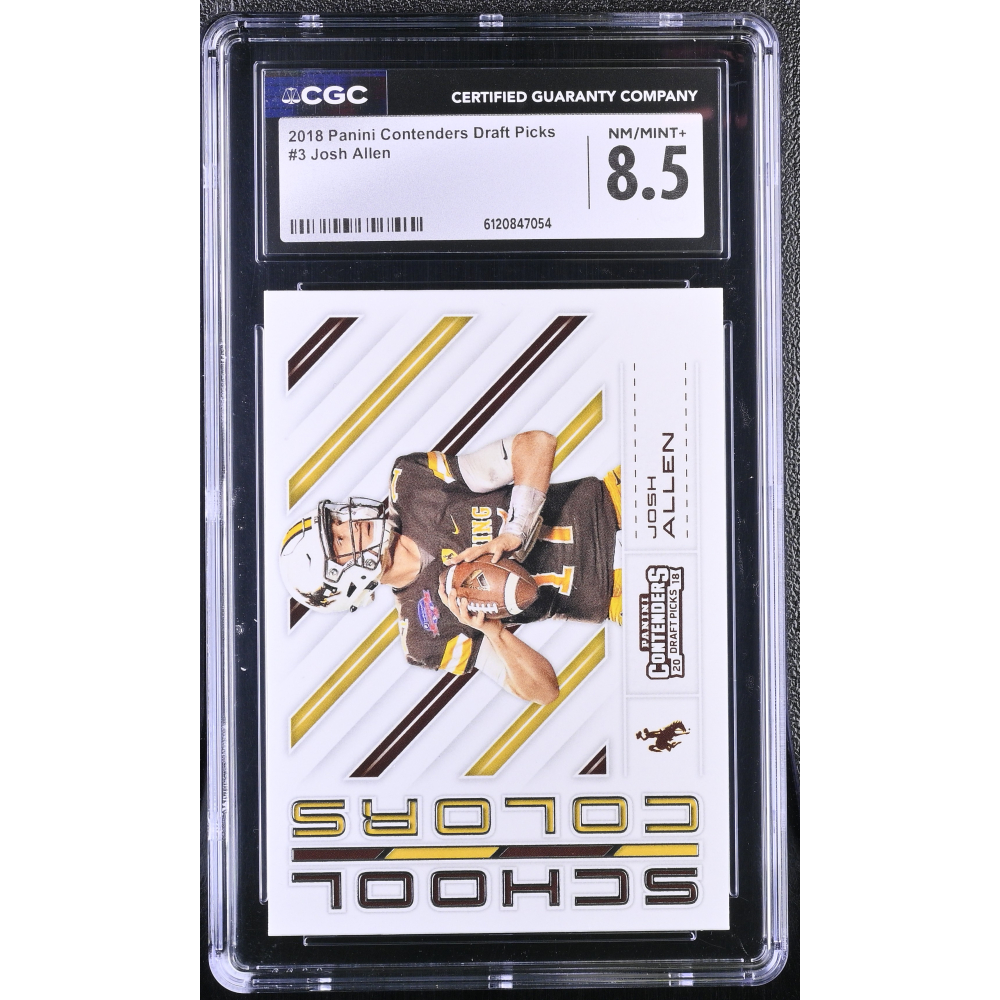 Josh Allen 2018 Panini Contenders Draft Picks School Colors #3 RC (CGC 8.5) at PristineAuction.com