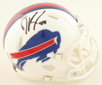 Dawson Knox Signed Bills Speed Mini Helmet (Beckett) at PristineAuction.com