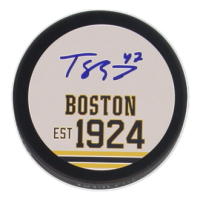 Torey Krug Signed Bruins Logo Hockey Puck (JSA) at PristineAuction.com