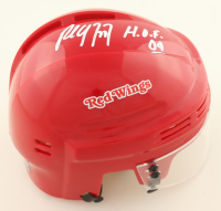 Paul Coffey Signed Red Wings Mini Helmet Inscribed "H.O.F. 04" (JSA) at PristineAuction.com