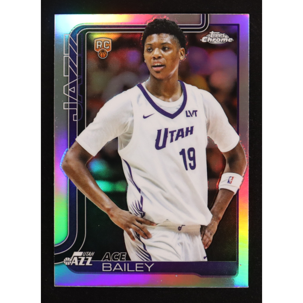 Ace Bailey 2025 Topps Chrome Silver Refractor #255 RC at PristineAuction.com