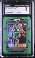 Jayson Tatum 2022-23 Panini Prizm Prizms Green #17 (CGC 9) at PristineAuction.com