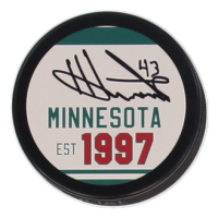Hunter Haight Signed Wild Logo Hockey Puck (JSA) at PristineAuction.com