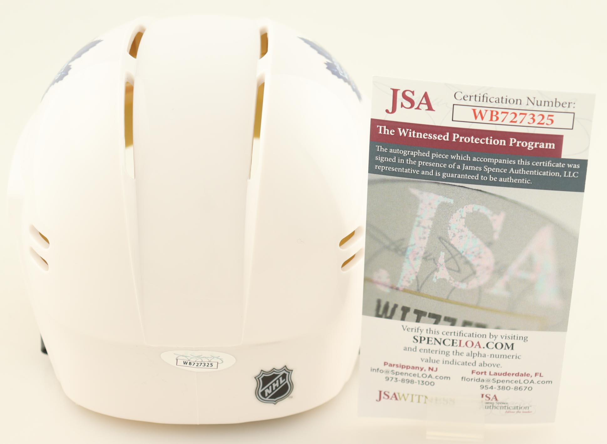 Doug Gilmour Signed Maple Leafs Mini Helmet Inscribed "HOF 11" (JSA) at PristineAuction.com Doug Gilmour Signed Maple Leafs Mini Helmet Inscribed "HOF 11" (JSA) at PristineAuction.com