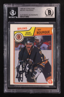 Ray Bourque Signed 1983-84 O-Pee-Chee #45 UER/Text on back indicates Ray/won the Calder in 1978-79 (BGS) at PristineAuction.com