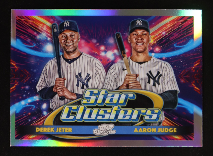 Aaron Judge / Derek Jeter 2025 Topps Chrome Star Clusters #DSC-1 at PristineAuction.com Aaron Judge / Derek Jeter 2025 Topps Chrome Star Clusters #DSC-1 at PristineAuction.com