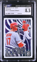 Shohei Ohtani 2020 Donruss Optic Illusions #OI13 (CGC 8.5) at PristineAuction.com