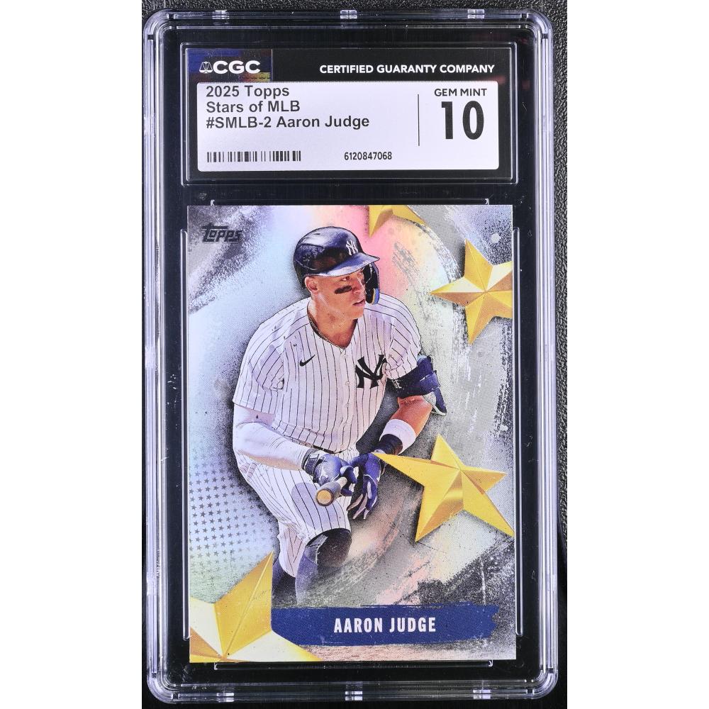 Aaron Judge 2025 Topps Stars Of MLB #SMLB2 (CGC 10) at PristineAuction.com