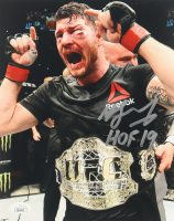 Michael Bisping Signed UFC 8x10 Photo Inscribed "HOF 19" (JSA) at PristineAuction.com