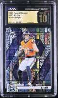 Bo Nix 2025 Panini Mosaic Silver Knight #173 #149/149 (CGC 10 | Black Label) at PristineAuction.com