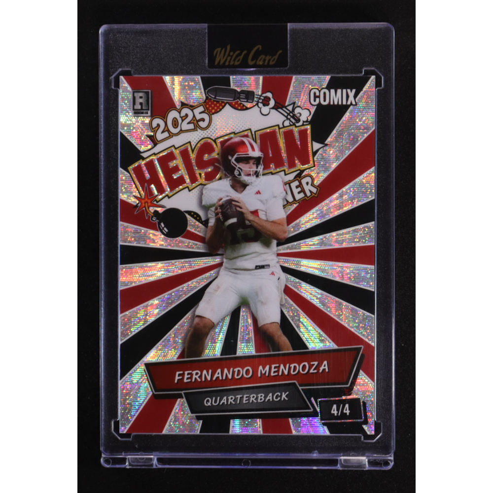 Fernando Mendoza 2025 Wild Card Comix Heisman Winner #ACHO-FM05 RC #4/4 at PristineAuction.com