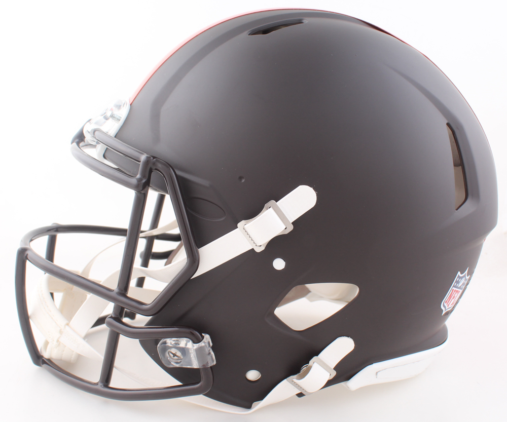 Quinshon Judkins Signed Browns Full-Size Authentic On-Field Alternate Speed Helmet (Beckett) at PristineAuction.com Quinshon Judkins Signed Browns Full-Size Authentic On-Field Alternate Speed Helmet (Beckett) at PristineAuction.com