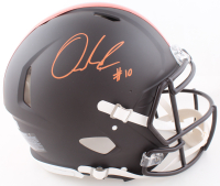 Quinshon Judkins Signed Browns Full-Size Authentic On-Field Alternate Speed Helmet (Beckett) at PristineAuction.com
