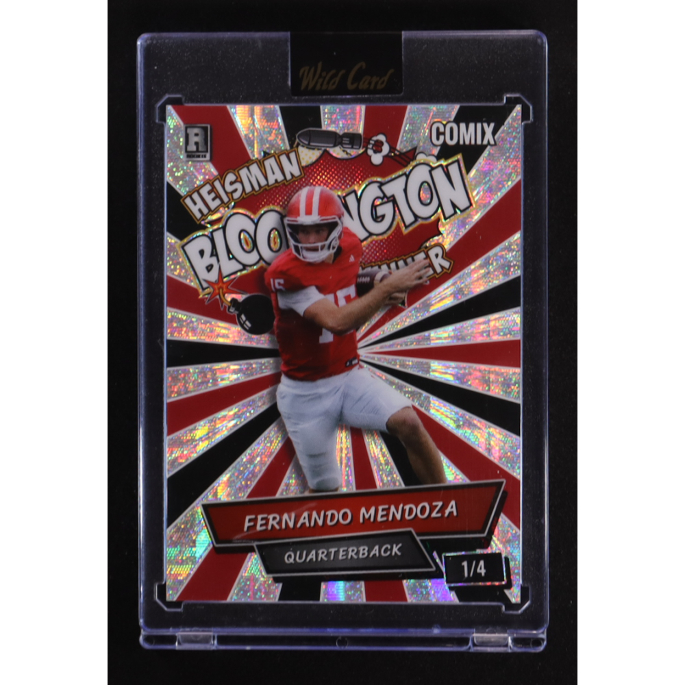 Fernando Mendoza 2025 Wild Card Comix Heisman Bloomington Winner #ACBL-FM08 RC #1/4 at PristineAuction.com