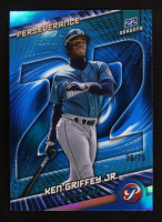 Ken Griffey Jr. 2025 Topps Pristine Perseverance Blue Refractors #P10 #36/75 at PristineAuction.com