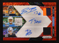 Pat Bryant / Jack Bech / Tre Harris 2025 Panini Prizm Triple Patch Autographs Red Shimmer #7 #33/35 at PristineAuction.com