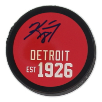 Kirk Maltby Signed Red Wings Logo Hockey Puck (JSA) at PristineAuction.com