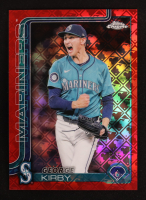 George Kirby 2025 Topps Chrome Logofractor Red Refractors #223 #5/5 at PristineAuction.com
