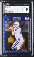 Peyton Manning 2023 Leaf Pro Set Gold Blue Web Exclusives #PSG55 #19/25 (CGC 10) at PristineAuction.com