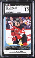 Nico Hischier 2017-18 Upper Deck Young Guns #201 RC (CGC 10) at PristineAuction.com