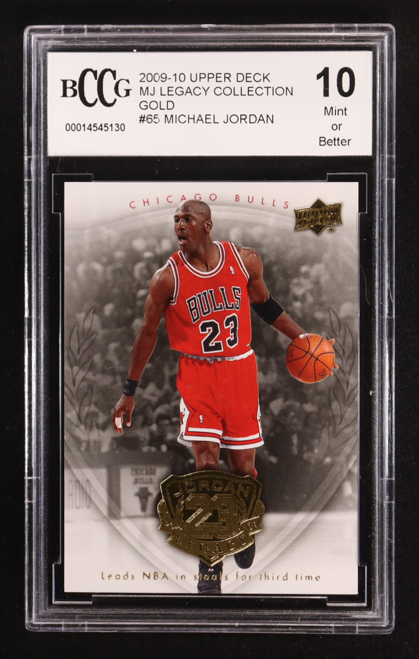 Michael Jordan 2009-10 Upper Deck Michael Jordan Legacy Collection Gold #65 (BCCG 10) at PristineAuction.com Michael Jordan 2009-10 Upper Deck Michael Jordan Legacy Collection Gold #65 (BCCG 10) at PristineAuction.com