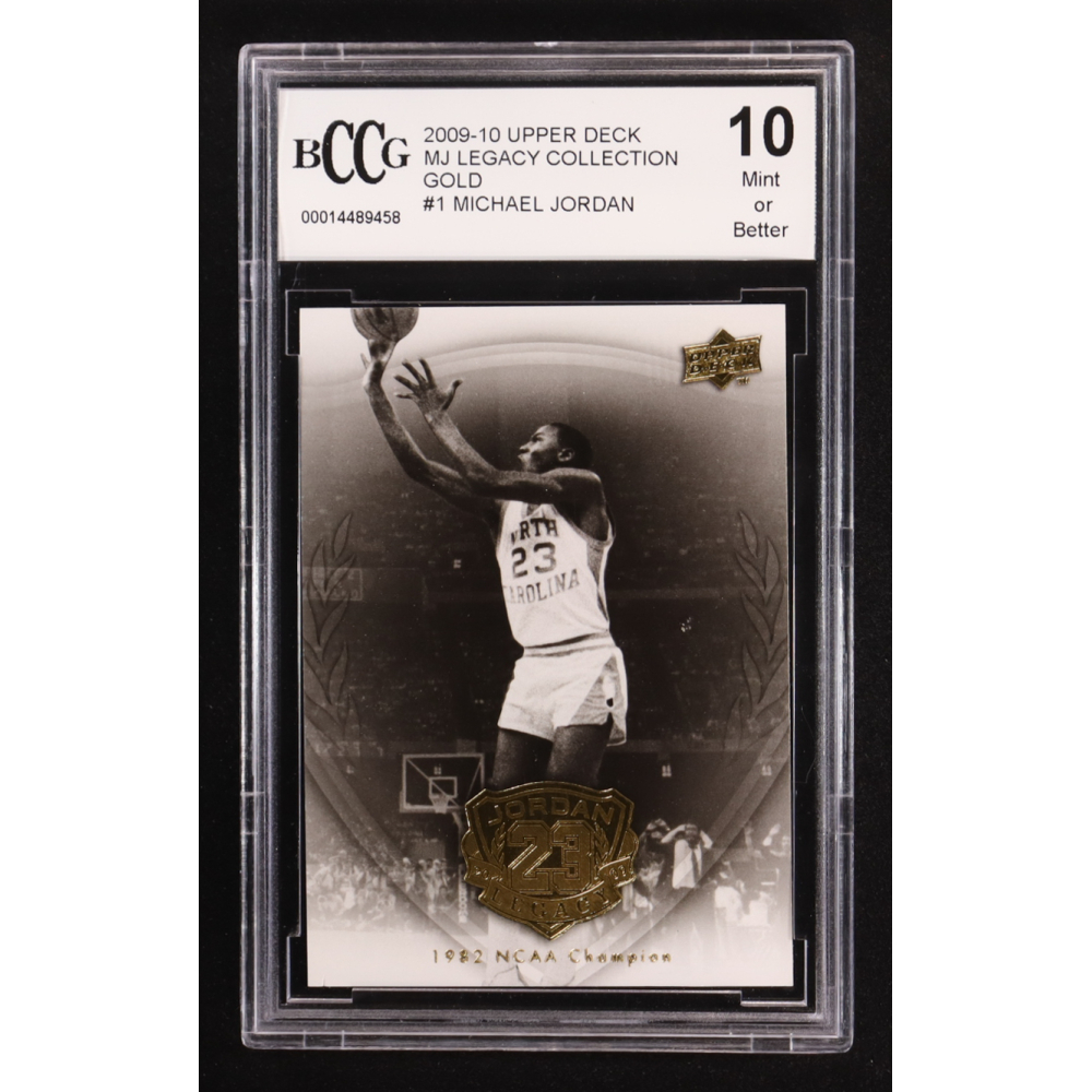 Michael Jordan 2009-10 Upper Deck Michael Jordan Legacy Collection Gold #1 (BCCG 10) at PristineAuction.com