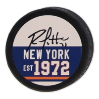 Brent Sutter Signed Islanders Logo Hockey Puck (JSA) at PristineAuction.com