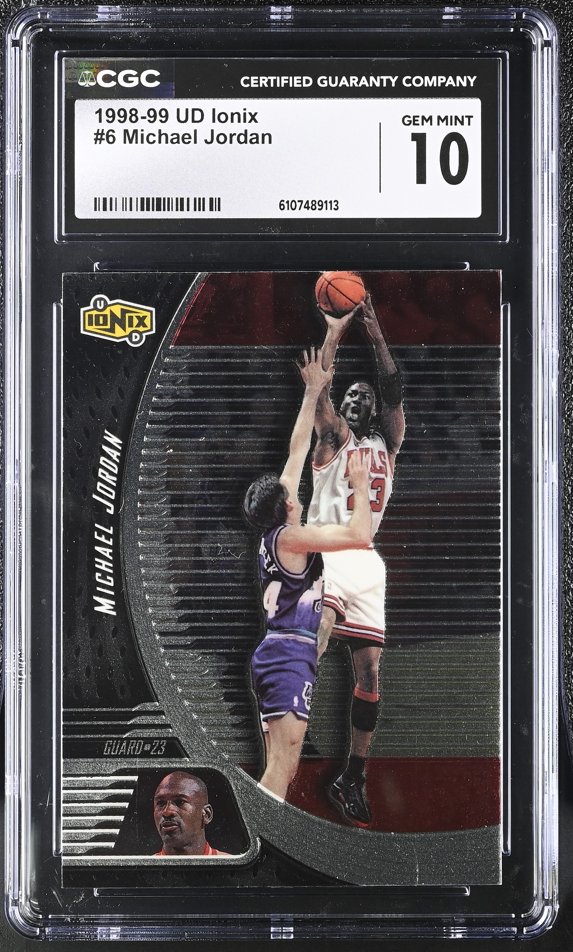 Michael Jordan 1998-99 UD Ionix #6 (CGC 10) at PristineAuction.com Michael Jordan 1998-99 UD Ionix #6 (CGC 10) at PristineAuction.com