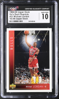 Michael Jordan 1994-95 Upper Deck '93-'94 He's Back Reprints #23B (CGC 10) at PristineAuction.com