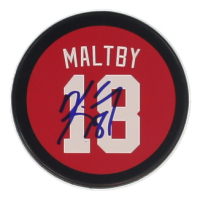 Kirk Maltby Signed Red Wings Logo Hockey Puck (JSA) at PristineAuction.com