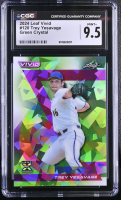 Trey Yesavage 2024 Leaf Vivid Green Crystal #120 #3/4 RC (CGC 9.5) at PristineAuction.com
