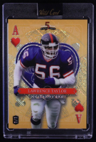 Lawrence Taylor 2024 Wild Card 5 Card Draw Stacked Deck Ace of Hearts Gold Etch #SDPH-LTN #1/1 at PristineAuction.com