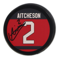 Kashawn Aitcheson Signed Team Canada Logo Hockey Puck (JSA) at PristineAuction.com