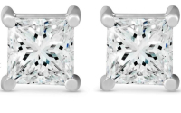 NEW! 1.02 CTW Lab-Grown Diamonds Earrings E-F, VVS2  | Estimated Retail Value: $5,480 (IGI) at PristineAuction.com