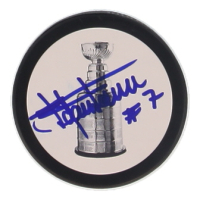 Stefan Persson Signed Stanley Cup Logo Hockey Puck (JSA) at PristineAuction.com