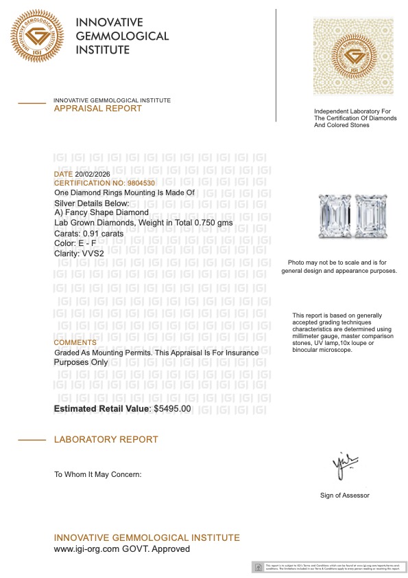 NEW! 0.91 CTW Lab-Grown Diamonds Earrings E-F, VVS2 | Estimated Retail Value: $5,495 (IGI) at PristineAuction.com NEW! 0.91 CTW Lab-Grown Diamonds Earrings E-F, VVS2 | Estimated Retail Value: $5,495 (IGI) at PristineAuction.com